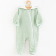 Dojčenský mušelínový overal s kapucňou New Baby Comfort clothes šalviová - Veľ. 68