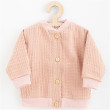 Dojčenský mušelínový kabátik New Baby Comfort clothes ružová - Veľ. 62