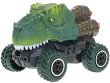 Dinoworld auto/dinosaurus 12,5 cm na spätný chod - Zelené