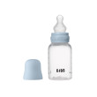 Antikoliková fľaša so silikónovým cumlíkom 150 ml Bibs - Baby blue