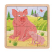 Puzzle Bigjigs Toys - Prasiatko so prasiatkom