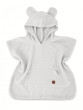 Detské mušelínové pončo lux s kapucňou Teddy rýchloschnúce šedé - Veľ. 80/104