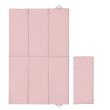 Podložka prebaľovacia cestovná 80 x 50 cm Basic Ceba - Pink