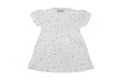 Dojčenské šaty krátky rukáv mušelín Hviezdičky s mašľou Baby Service - Veľ. 62