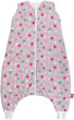Spací vak s nožičkami sivý s bodkami - Veľ. 100 cm