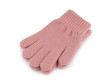 Detské pletené rukavice - Púdrová