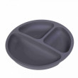 Silikónový tanier trojkomorový BocioLand - Antracit