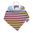 Detský slintáčik Kikko Organic Staré časy - Violet Stripes