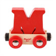 Vagónik drevenej vláčikodráhy Bigjigs Rail - Písmeno M