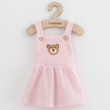 Dojčenská laclová sukienka New Baby Luxury clothing Laura ružová - Veľ. 74 (6-9m)