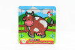 Mini puzzle drevené 9 dielikov Moje prvé zvieratká pre najmenších - Krava