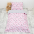 Detské obliečky Teddy bears z Jersey 100 x 135 cm - Ružová