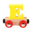 Vagónik drevenej vláčikodráhy Bigjigs Rail - Písmeno E