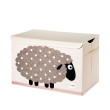 Truhla na hračky 3 Sprouts - Sheep Beige