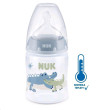 NUK First Choice fľaša s kontrolou teploty 150 ml - MODRÁ KROKODIEL