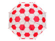 Detský vystreľovací dáždnik futbal - Červený