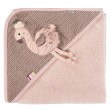 Uterák s kapucňou Baby Fehn - Plameniak, Pink