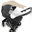 Mušelínová slnečná strieška na kočík Nature Baby Nellys - Béžová
