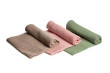 Štvorcová mušelínová plienka z biobavlny 3 ks Terra Gaia - Brown/sage/pink