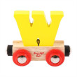 Vagónik drevenej vláčikodráhy Bigjigs Rail - Písmeno W