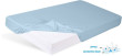 Chránič matraca s PU záterom jersey 80 x 160 x 10 BabyMatex - Modré