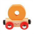 Vagónik drevenej vláčikodráhy Bigjigs Rail - Písmeno O