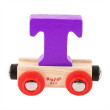 Vagónik drevenej vláčikodráhy Bigjigs Rail - Písmeno T