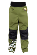 Softshellové nohavice detské Maskáč khaki Wamu - Veľ. 92-98
