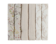 Plienky mušelínové 30 x 30 cm 6 ks KikkaBoo - Secret Garden Beige