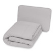 Mušelínový set prikrývka a vankúš 135 x 100 / 40 x 60 cm Babymatex - Svetlosivý