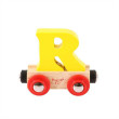 Vagónik drevenej vláčikodráhy Bigjigs Rail - Písmeno R