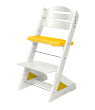 Detská rastúca stolička Jitro Plus biela - Žltý klin + žltý