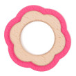 Bo Jungle hryzátko B-Teether Animal wood pink - Pink flower