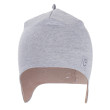 Čiapka laponka podšitá Outlast ® Šedý melír / oriešková - Veľ. 3 (42 - 44 cm)