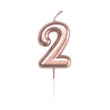 Sviečka tortová rose gold 5 cm - číslo 2