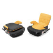 Doka iFix podsedák so sklopným chrbtom 125 - 150 cm BabyAuto - Black mustard