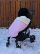 Zimná deka merino nepadacia - Baby pink
