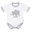 Dojčenské bavlnené body s krátkym rukávom New Baby Cute Bear - Veľ. 86