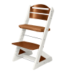 Detská rastúca stolička Jitro Plus Dvojfarebná - Orech + hnedý podsedák