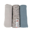 Swaddler Látková plienka Flower Tribe 3balení 70 x 70 cm Lodger - Mist