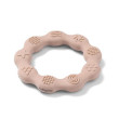 Silikónové hryzátko Ring BabyOno - Beige