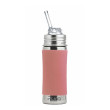 Nerezová fľaša so slamkou 325 ml Pura - Rose