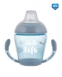 Nevylievací hrnček so silikónovým ventilom 230 ml Sea Life - Sivý