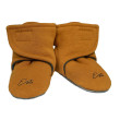 Capáčky barefoot Warmkeeper Antique gold okrová Esito - Vel. 0 - stélka: 10 cm