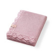 Deka pletená bambusová 75 x 100 cm BabyOno - Pink