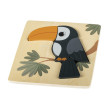 Drevené puzzle malé Zopa - Toucan