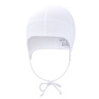 Čiapka tenká zaväzovacia plochý šev Outlast® UPF 50+ biela Little Angel - Veľ. 0 (33-35 cm)