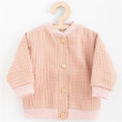Dojčenský mušelínový kabátik New Baby Comfort clothes ružová - Veľ. 56