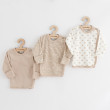 Dojčenská košieľka New Baby Classic II Uni 3 ks béžová - Veľ. 62