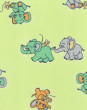 Náhradný poťah na lehátko do vaničky bavlna Peťa - Zelené so sloníkmi